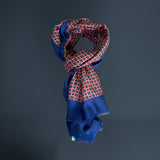 VICOLIVENTI sciarpa uomo fantasia ROSSO/BLU