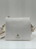 borsa donna di beverly hills polo club bh-3643 azzurra/ bianca