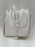 borsa donna a spalla/ tracolla di beverly hills polo club bh-3640 bianco/ azzurro