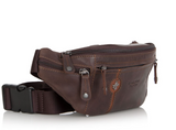marsupio in pelle uomo di beverly hills polo club bh-388 brandy / marrone