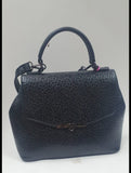 borsa a mano di camomilla milano cod 47025 nera maculata