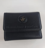 mini portafoglio donna di beverly hills polo club bh-3874 nero/ cipria