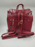 zaino donna di beverly hills polo club bh-3832 cuoio/ rosso