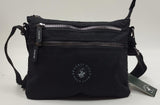borsa a tracolla donna di beverly hills polo club bh-3951  nero/ tortora
