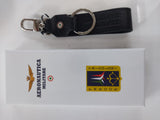 portachiavi aeronautica militare am-166 nero/ blu/ marrone