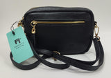 borsa tracolla donna effetty in pelle 0050371.01/AS nero/ blu/cuoio