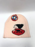 Cappello bimba invernale Pucca colore rosa/ panna/ blu