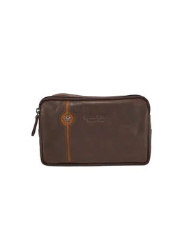 tracolla/pochette uomo di beverly hills polo club bh-389 blu/  brandy / marrone/nero
