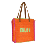 SPORTA MARE M CROCHET COLORFUL ARANCIONE di Camomilla Milano Cod.23344