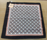 Foulard donna quadrato liu jo nero/ rosa / verde