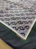 Foulard donna quadrato liu jo nero/ rosa / verde
