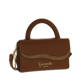 Borsa portafoglio emma di camomilla milano marrone/ off white