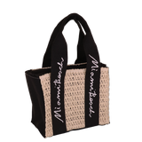BORSA CITY S RIGA CROCHET MIAMI BEACH NERO DI CAMOMILLA MILANO COD.22526