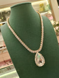 Collana in Swarovski montatura oro di TRIK BIJOUX