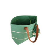 Borsa mare L Holiday DI CAMOMILLA MILANO VERDE/BEIGE COD.23393/23388