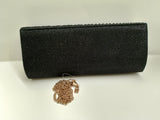 Borsa cerimonia glitter nera di Gemir