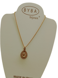 Collana da donna di Byba Bijoux in oro con Swarovski