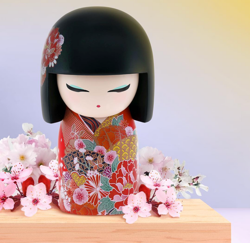 Kimmidoll "BOCCIOLO" Statuina di piccole dimensioni, collezione interna. 5,6 cm