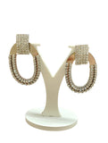 Orecchini di TRIK BIJOUX Swarovski argento ovali con clip