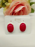 Orecchini Byba Bijoux a clip BIANCO/ROSSO