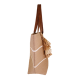 Borsa mare L Holiday DI CAMOMILLA MILANO VERDE/BEIGE COD.23393/23388