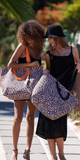 Borsa mare L+Busta Catena Leo Arancione di Camomilla Milano Cod.22632