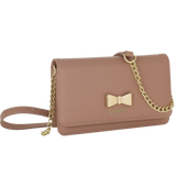 Borsa / portafoglio nice office  di camomilla Milano rosa/ taupe/ nero/ rosso