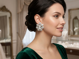 Orecchini di TRIK BIJOUX Swarovski argento con chiusura clip