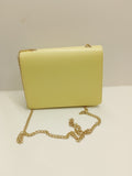 Borsa cerimonia trasversale con patta di Trik Bijoux GIALLO