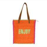 SPORTA MARE M CROCHET COLORFUL ARANCIONE di Camomilla Milano Cod.23344