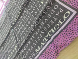 Flourad quadrato di gai mattiolo rosa e nero / nero e rosso