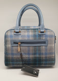 Borsa donna beverly hills polo club bh-4250 azzurro/ cuoio