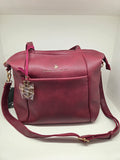 borsa donna di beverly hills pol club bh-3520 verde/ bordeaux