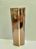 Borsa donna Cixel tubolare con patta BRONZO LUCIDO