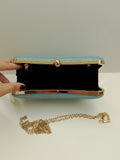 Clutch elegante AZZURRO