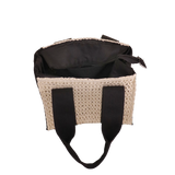 BORSA CITY S RIGA CROCHET MIAMI BEACH NERO DI CAMOMILLA MILANO COD.22526