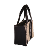 BORSA CITY S RIGA CROCHET MIAMI BEACH NERO DI CAMOMILLA MILANO COD.22526