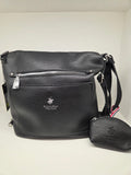 borsa / zaino beverly hills polo club bh-4131 bianco/ cuoio/nero