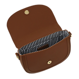 Borsa tracolla patta s Ottavia di camomilla Milano marrone