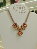 Collana Byba Swarovski in montatura oro