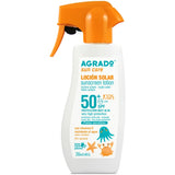 AGRADO SOLAR LOCION KIDS SPF50+ -LOZIONE- CON VITAMINA E RESISTENTE ALL'ACQUA TRIGGER 250 ML
