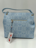 Borsa donna love to love LO452 bianco/ azzurro