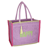 BORSA MARE M CROCHET COLORFUL di camomilla Milano ARANCION/ROSA/LILLA