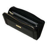 Portafoglio zip L Ottavia di camomilla Milano nero/ marrone