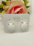 Orecchini Byba Bijoux a clip BIANCO/ROSSO