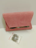 Borsa donna cerimonia in velluto ROSA di Gemir