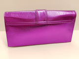 Borsa cerimonia magenta con gioiello e patta di Trik Bijoux
