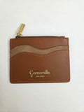 Portacarte zip emma marrone di camomilla Milano