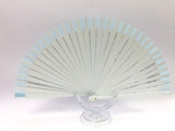 Ventaglio made in italy bianco e blu