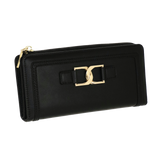 Portafoglio zip L Ottavia di camomilla Milano nero/ marrone